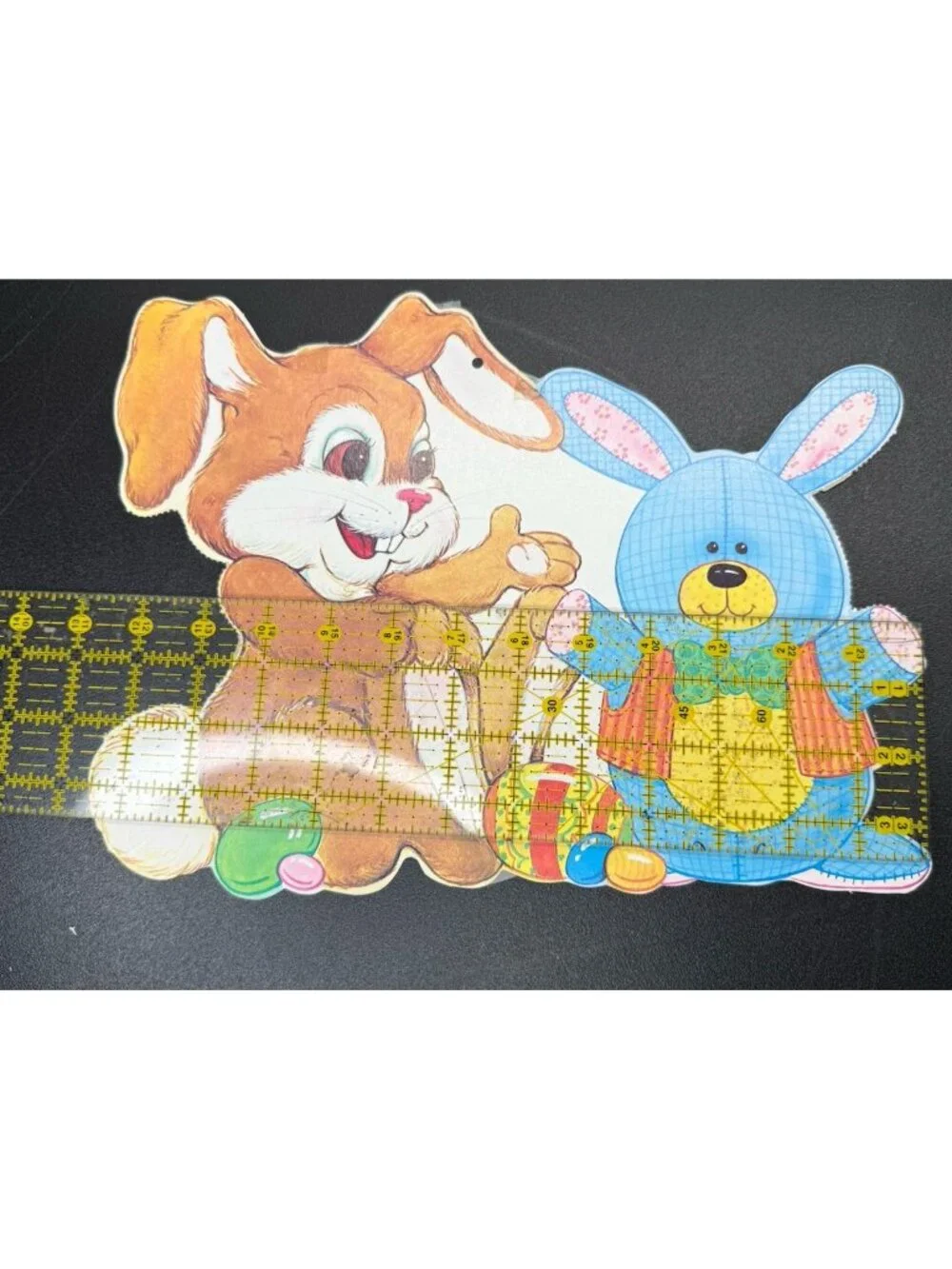 Vintage Easter Spring Bunny Rabbit Die Cut Paper Decoration Cutout